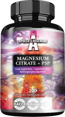 Produktbild von Magnesiumcitrat + P5P-Ergänzung diety 200 kapsułek