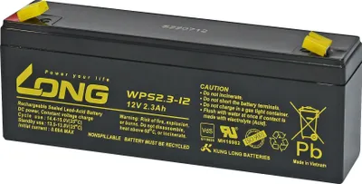 Image de Batterie KUNG LONG WPS2.3-12-M/F1, 12 V- / 2,3 Ah