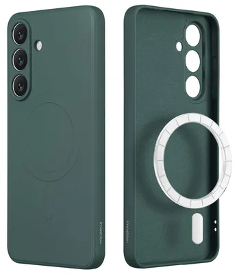 Imagen del producto de Funda de Colores con MagSafe para Samsung Galaxy S25 FE - Verde oscuro