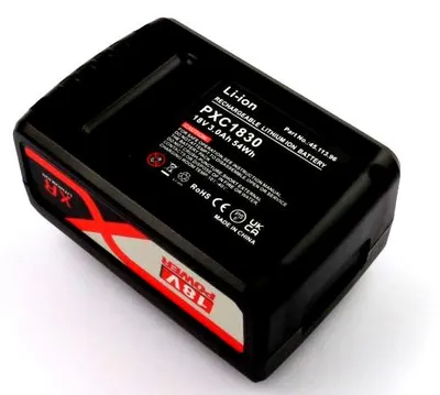 Produktbild von Akku für Einhell ersetzt 4511395, 4511396, 4511437, 4511489, 4511488, PXBP-300, PXBP-600, PX-BAT52 Li-ion, 18V, 3000mAh,