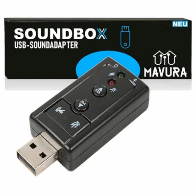 Immagine prodotto di SOUNDBOX Scheda audio USB adattatore audio esterno 7.1 Surround 3D effetto PC portatile