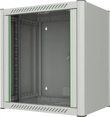 Produktbild von LOGON RWM12U45WH, Wandmontiertes Regal, 12U, Sperrschloss, Verbessertes Kabelmanagement, Weiß