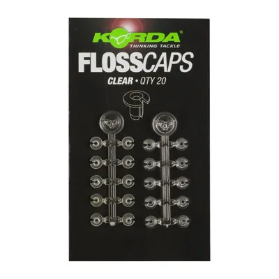 Produktbild von Korda Floss Caps Clear - 20 Ringe