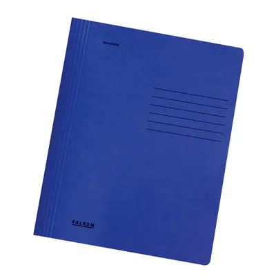 Image de Falken 11287554 Dossier de reporting - A4, agrafage commercial et administratif, carton manila, bleu foncé