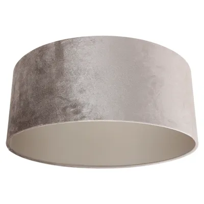 Image de Steinhauer - abat-jour - Shade - argent - velours tissu - Ø 50cm - E27 - K1066GS