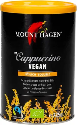 Obrázek produktu pro Instantní cappuccino - Vegan 225g plechovka