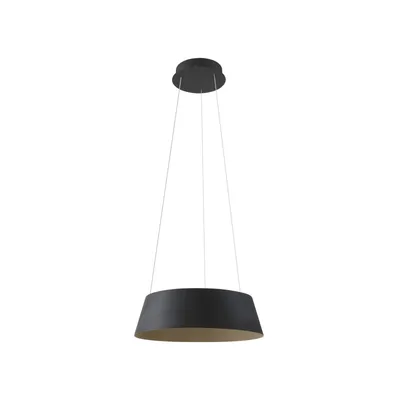 Produktbild von Lucande LED-Hängeleuchte Belsar, schwarz, Aluminium, CCT