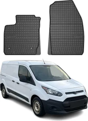 Immagine prodotto di 2014-2023 Ford Courier tappetini in gomma nera 2 pz