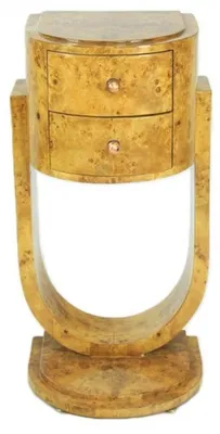 Produktbild von Casa Padrino Art Deco Schubladen Schrank Vogelaugenahorn, Massivholz, 40 x 40 x 75 cm