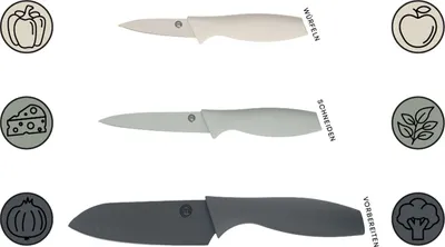 Produktbild von MasterChef 3-teiliges Küchenmesser Set