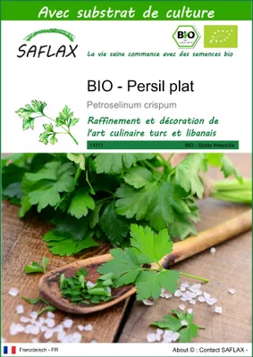 Image de SAFLAX -- Persil plat - 600 graines - Avec substrat - Petroselinum