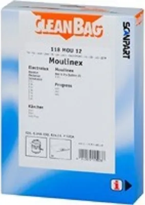 Produktbild von CleanBag Staubsaugerbeutel 118MOU12 für Moulinex