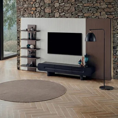 Immagine prodotto di Mobile TV a basso design nero, moderno ed elegante