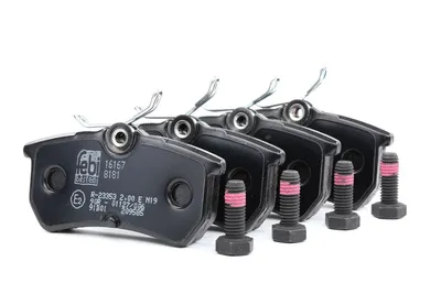 Produktbild von Febi Bremsbeläge Satz Hinten Bremsklötze für FORD Fiesta Mk6 Schrägheck (JA8, JR8) 16167