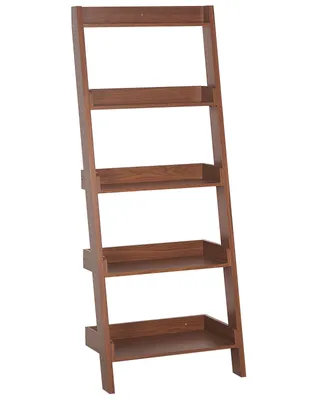 Zdjęcie produktu dla BELIANI Regał drabina ciemnobrązowy 164 x 65 cm z 5 półkami na książki