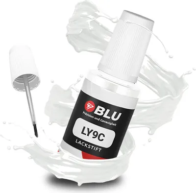 Produktbild von BLU Auto Lackstift Weiss kompatibel für Audi LY9C Ibisweiss | Auto Lack Reparatur Ausbesserungslack
