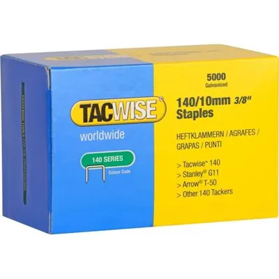 Image de Agrafes TACWISE 140/10 mm zinguées 5.000 pièces