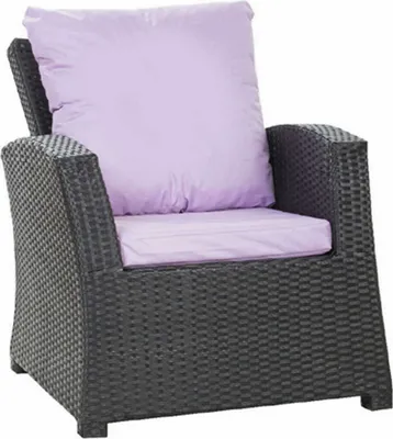 Produktbild von Gartenkissen fur polyratanen 6er set Sitzkissen 56x52x7, Rückenkissen 56x50 Hellviolett  Sesselkissen Rattankissen  Kissen für Gartenstühle rattan