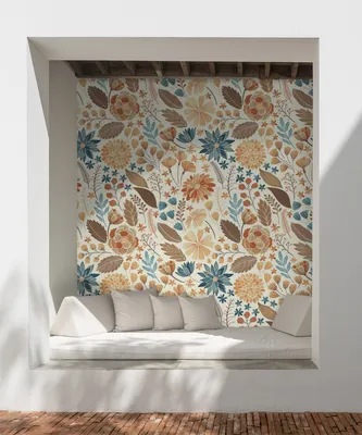 Produktbild von Coloray Fototapete 208x146 cm Vlies-Fototapete - Böhmische Blumen