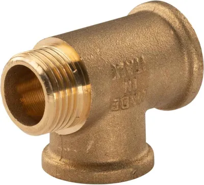 Produktbild von Messing Gewinde-Fitting T-Stück 1/2' IG - 1/2' IG - 1/2' AG (DN15) schwere Ausführung