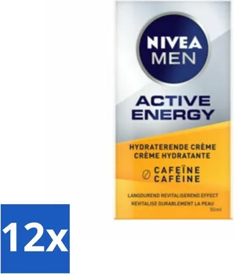 Immagine prodotto di NIVEA MEN Active Energy crema viso con caffeina 50 ml - Confezione risparmio - 12 pezzi