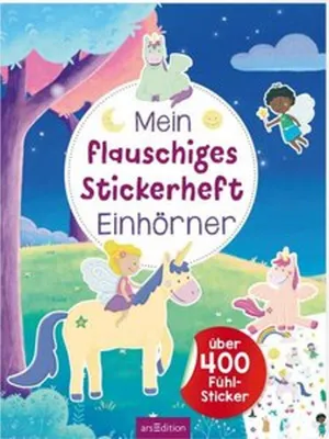 Obrázok produktu pre Mein flauschiges Stickerheft - Einhörner