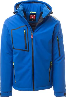 Produktbild von Herren Softshelljacke Gefüttert "STREAM PAD" - Payper Königsblau/Marineblau XXL