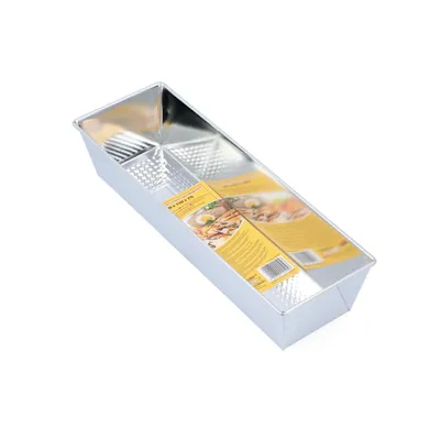 Produktbild von Kuketo | Kastenform 35×11×7,5 Cm – Extra Lange Backform Für Brot, Kuchen & Keks – Robuste Stahlform – Pflegeleicht, Langlebig & Silberfarben