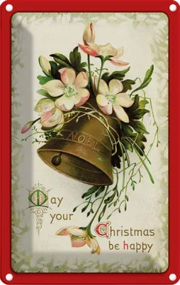 Produktbild von vianmo Blechschild 18x12 cm Weihnachten Santa Claus Winterzeit Abenteuer Reisen Urlaub Ostern Gruß