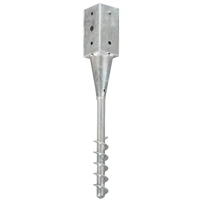 Immagine prodotto di Picchetti di Terra 2 pz Argento 10x10x57 cm in Acciaio Zincato