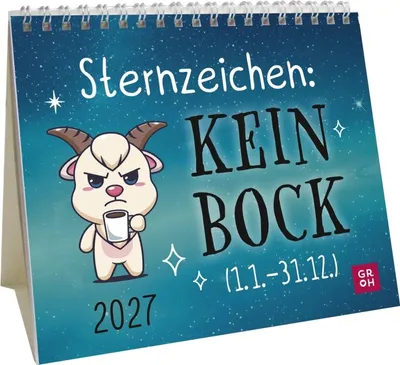 Produktbild von Mini-Kalender 2027: Sternzeichen Keinbock (1.1. -31.12.)