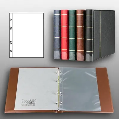 Produktbild von Prophila Collection Ersttagsblatt-Album (braun) mit 20 Hüllen für Ersttagsblätter (ETB)