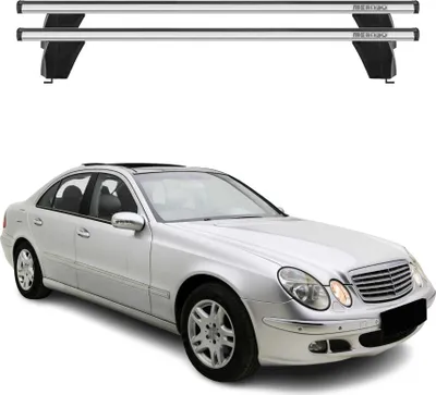 Produktbild von Menabo Dachträger für Mercedes E Klasse W211 Limo 2002-2009 75kg Alu Silber 2x