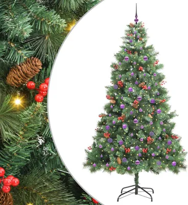 Produktbild von vidaXL Künstlicher Weihnachtsbaum Grün 240 cm PVC und Metall