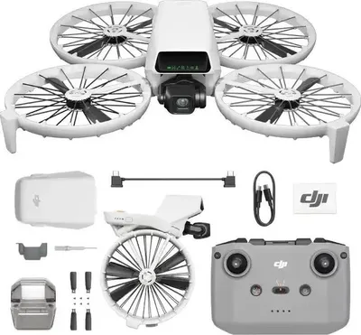 Obrázok produktu pre DJI Flip, 4 rotory/rotorov, 48 MP, 3840 x 2160 px, 16 m/s, 3110 mAh, Čierna, Biela