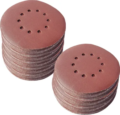 Produktbild von 50 Stück KLETT Schleifscheiben Ø 225mm mit 10 Loch Korn P40 Schleifpapier Langhalsschleifer Exzenterschleifer BOHRFUX