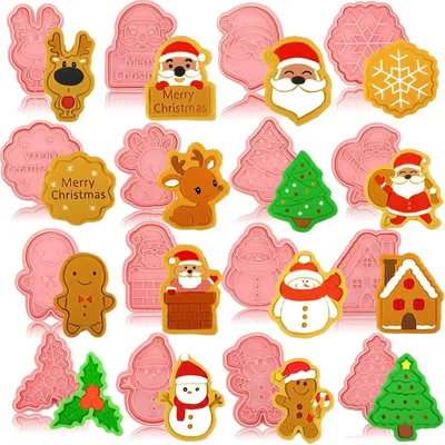 Obrázok produktu pre 16 vykrajovačov na sušienky Sada vianočných vykrajovačov pre deti Cookie Cutter