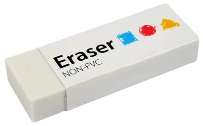 Produktbild von Gum weiß flexibler Standard-Radiergummi für Kinder und Erwachsene