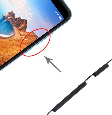 Produktbild von Für Xiaomi Redmi 7A Sidekeys Seitentasten Schwarz Ersatzteil Zubehör Reparatur
