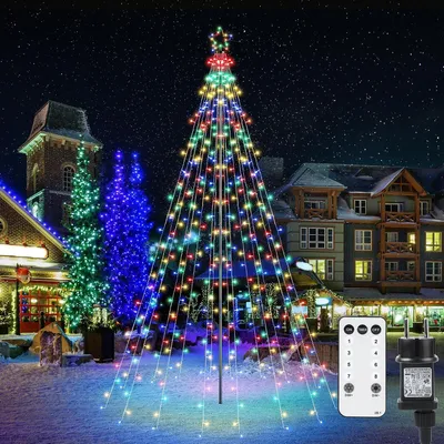 Weihnachtsbeleuchtung Außen 2,3 m 274 LED mehrfarbig