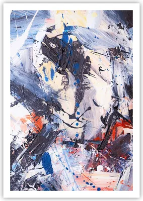 Produktbild von Poster - Poster ohne Rahmen - Abstraktion verschüttet Farben - 70x100 cm - Wand Bild - Wanddeko - Wandbilder - Kunstposter - Wandposter - Bilder - Kunstdruck - Wanddekoration - P2XPA70x100-4383