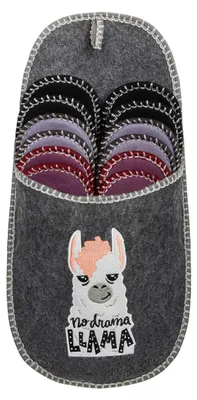 Produktbild von ONVAYA® ABS Gästepantoffel | No Prob Llama | No Drama Llama | Lama Flamingo Einh