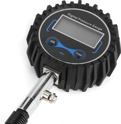 Obrázok produktu pre 200PSI manometer na monitorovanie tlaku v pneumatikách LCD digitálny displej 4 jednotky pre auto auto motocykel