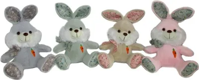 Image de Lapin avec carotte 20cm MIX