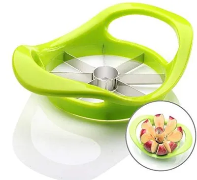 Apfelschneider aus Edelstahl, 8-teilig, ergonomischer Griff