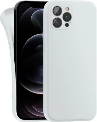 Produktbild von Hülle für Apple iPhone 12 Pro Max - Handyhülle mit Kameraschutz Cover aus Silikon in Weiß