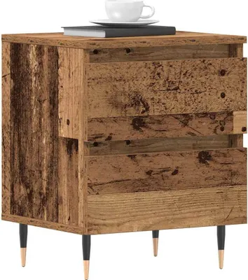 Obrázok produktu pre vidaXL Nočný stolík so zásuvkami z regenerovaného dreva 40 x 35 x 50 cm materiál na báze dreva