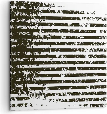Produktbild von Bild auf Leinwand - Leinwandbild - Einteilig - Abstraktion Schwarz Gürtel - 50x50cm - Wand Bild - Wanddeko - Wandbilder - Leinwanddruck - Bilder - Wanddekoration - Leinwand bilder - AC50x50-4855