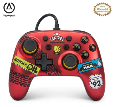 Zdjęcie produktu dla PowerA NSGP0124-01, Gamepad, Nintendo Switch, Analogowy, Przewodowa, USB, Micro-USB