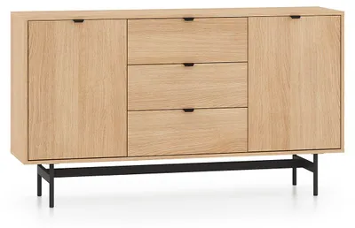 Produktbild von Buffet Nila mit 3 Schubladen und 2 Türen, Holzoptik, 150cm